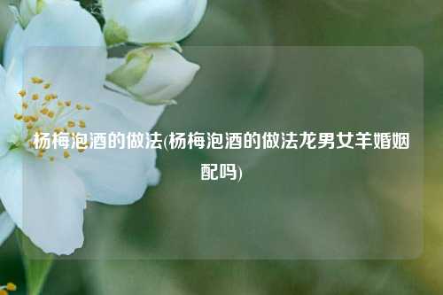 杨梅泡酒的做法(杨梅泡酒的做法龙男女羊婚姻配吗)
