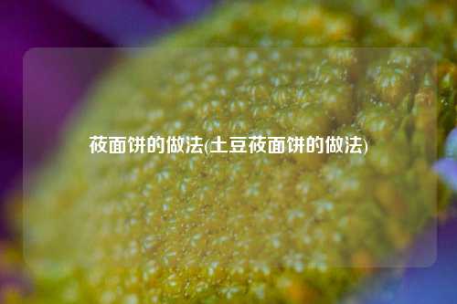 莜面饼的做法(土豆莜面饼的做法)