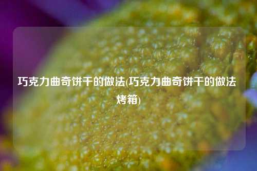 巧克力曲奇饼干的做法(巧克力曲奇饼干的做法 烤箱)