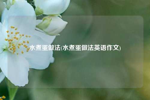 水煮蛋做法(水煮蛋做法英语作文)
